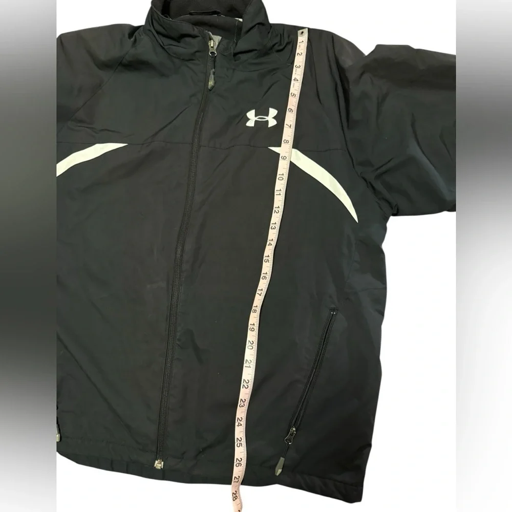 Vintage Y2K Under Armour fleece lined track sports jacket - L